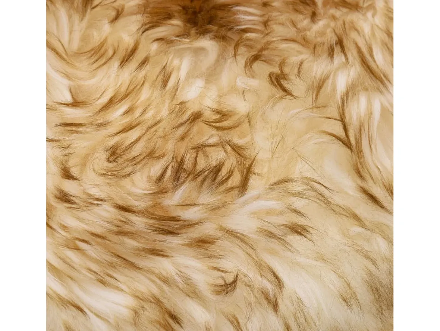 Alfombra de piel de oveja mezcla de marrón 60x180 cm ES74802