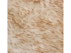 Alfombra de piel de oveja sintética mezcla de marrón 60x90 cm