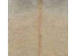 Alfombra de piel de vaca auténtica beige 150x170 cm
