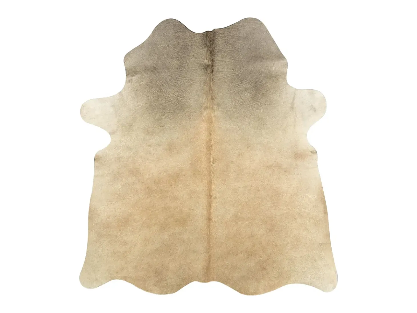 Alfombra de piel de vaca auténtica beige 180x220 cm ES32481
