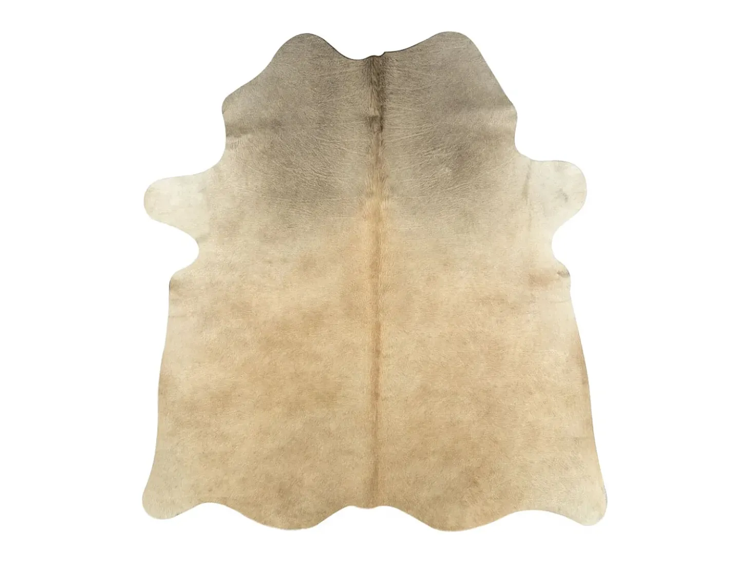 Alfombra de piel de vaca auténtica beige 150x170 cm ES86136