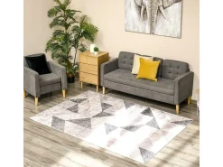 Alfombra de salón multicolor 230x160x0.6 cm HOMCOM