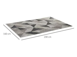 Alfombra de salón multicolor 230x160x0.6 cm HOMCOM