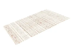 Alfombra de Salón SucceBuy, 1,5 x 2,1 m, Alfombra Grande para Dormitorio, Lavable, Antideslizante, Suave y Cómoda, Estilo Moderno, para Dormitorio, Beige