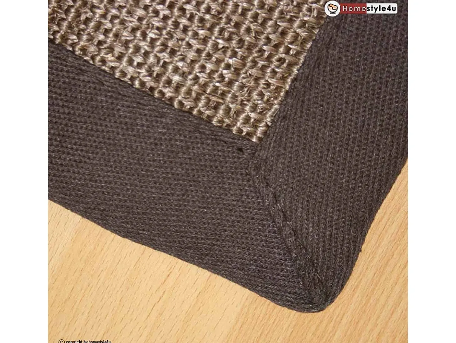 Alfombra de sisal 245x345 cm Marrón