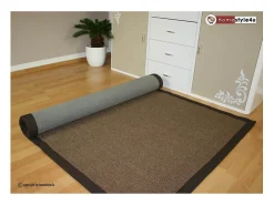 Alfombra de sisal 245x345 cm Marrón