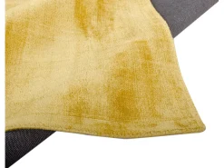 Alfombra de viscosa tejida a mano 140x200 cm Oro Shine