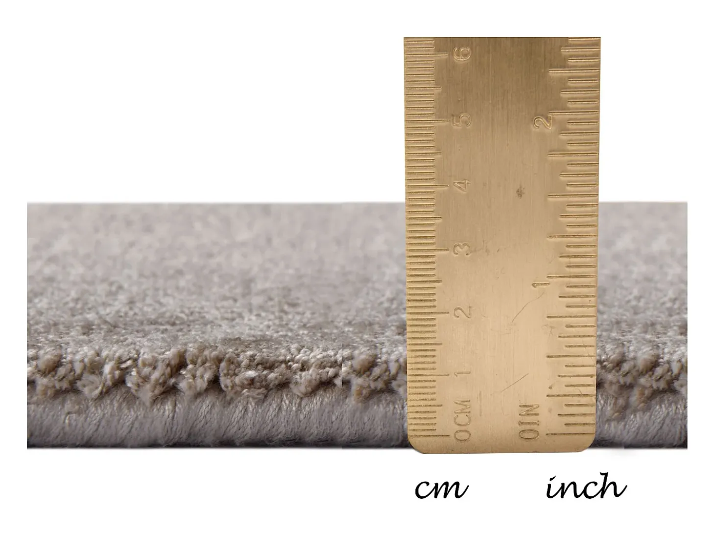 Alfombra de viscosa tejida a mano 190x290 cm Beige Shine