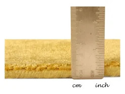 Alfombra de viscosa tejida a mano 50x80 cm Oro Shine