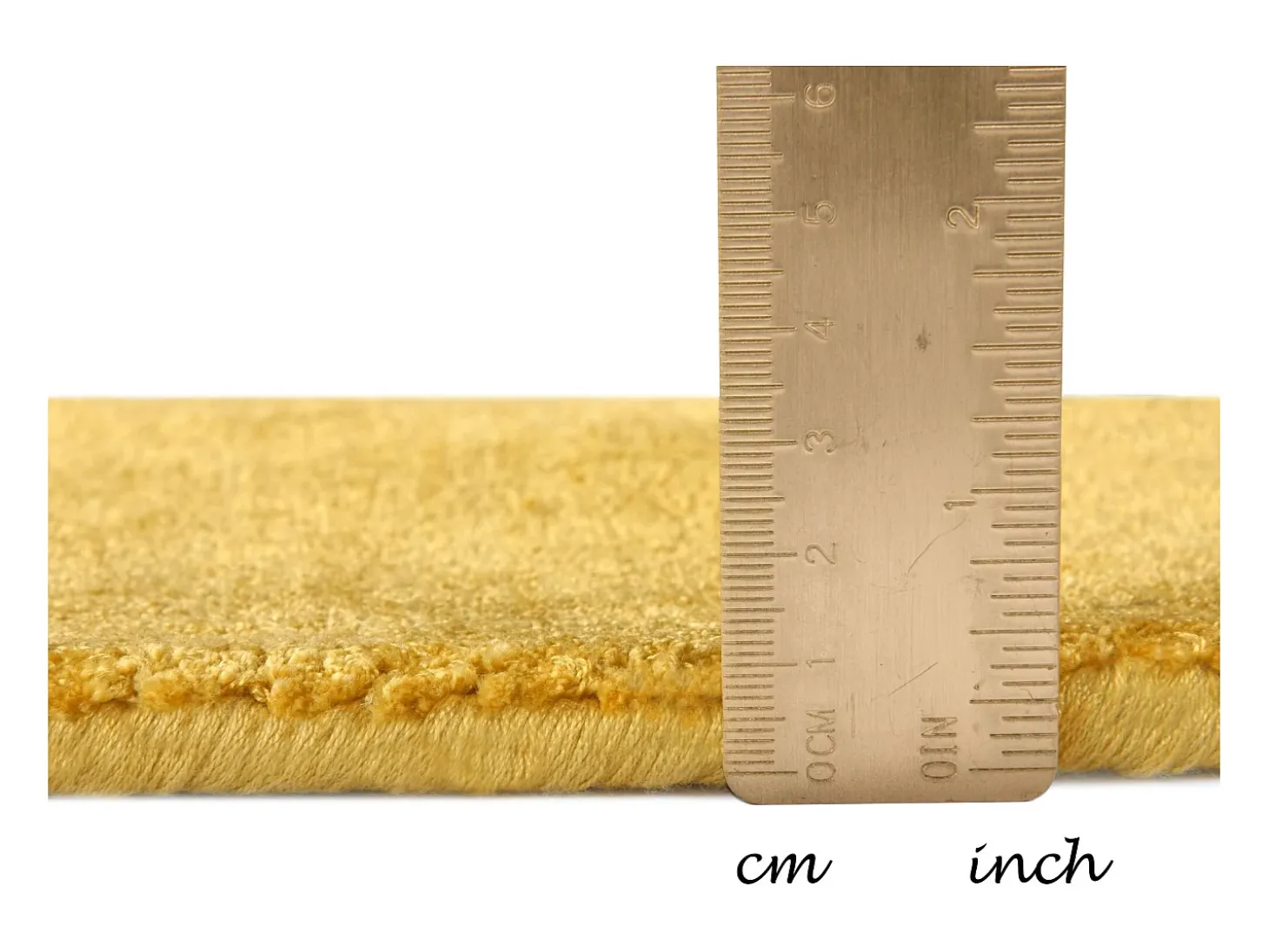 Alfombra de viscosa tejida a mano 50x80 cm Oro Shine