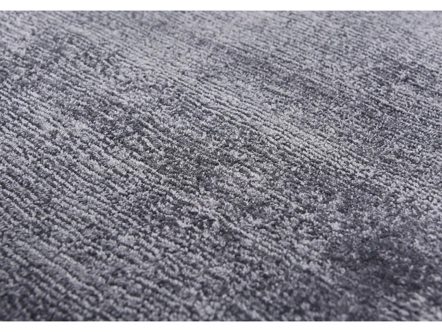 Alfombra de viscosa tejida a mano 190x290 cm Antracita Shine