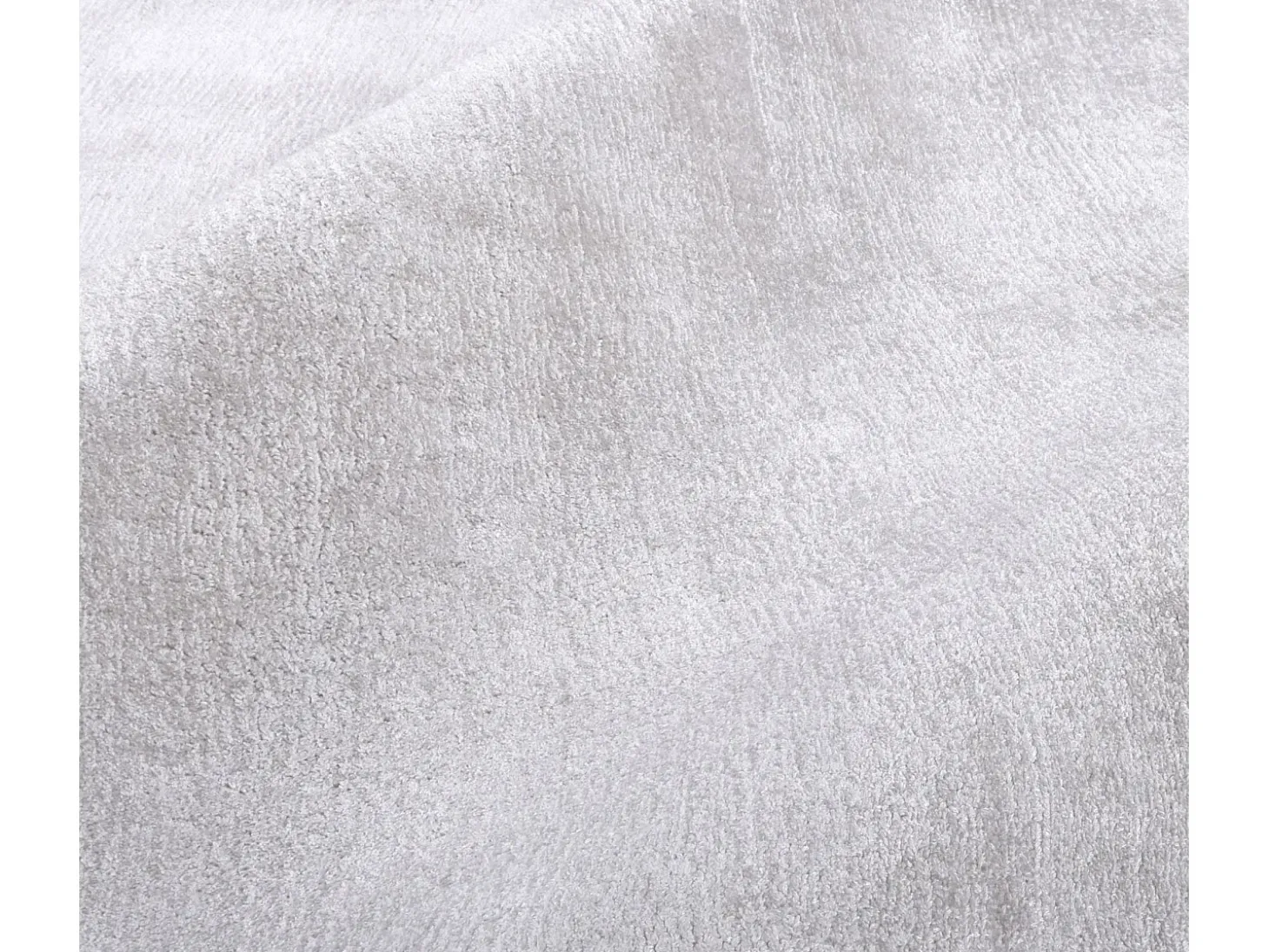 Alfombra de viscosa tejida a mano 190x290 cm plata Shine