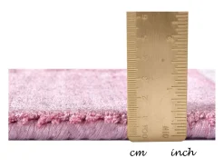Alfombra de viscosa tejida a mano 250x350 cm Rosa Shine