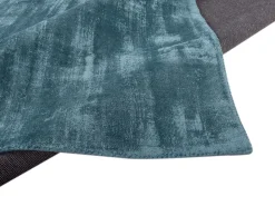 Alfombra de viscosa tejida a mano 50x80 cm Aqua Shine