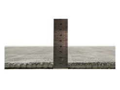 Alfombra de viscosa tejida a mano 140x200 cm Gris Shine