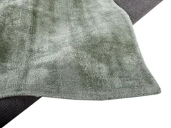 Alfombra de viscosa tejida a mano 250x300 cm Verde Shine