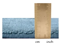 Alfombra de viscosa tejida a mano 85x155 cm Aqua Shine