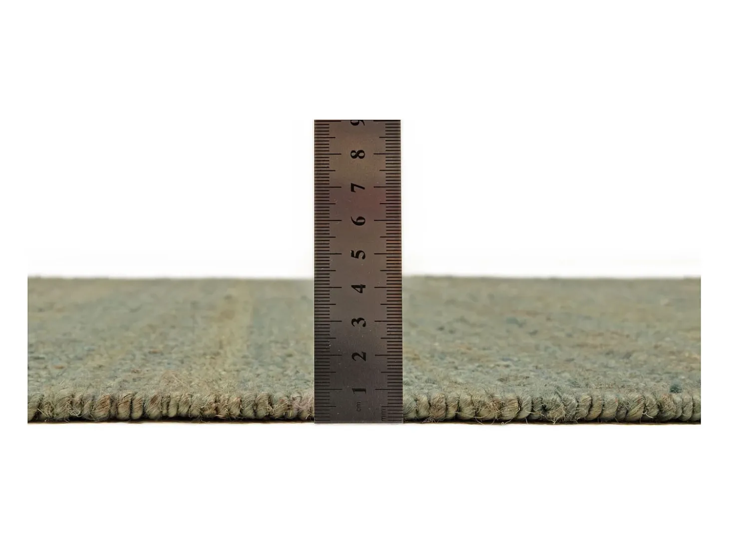 Alfombra de yute hecha a mano 70x140 cm Turquesa Forest