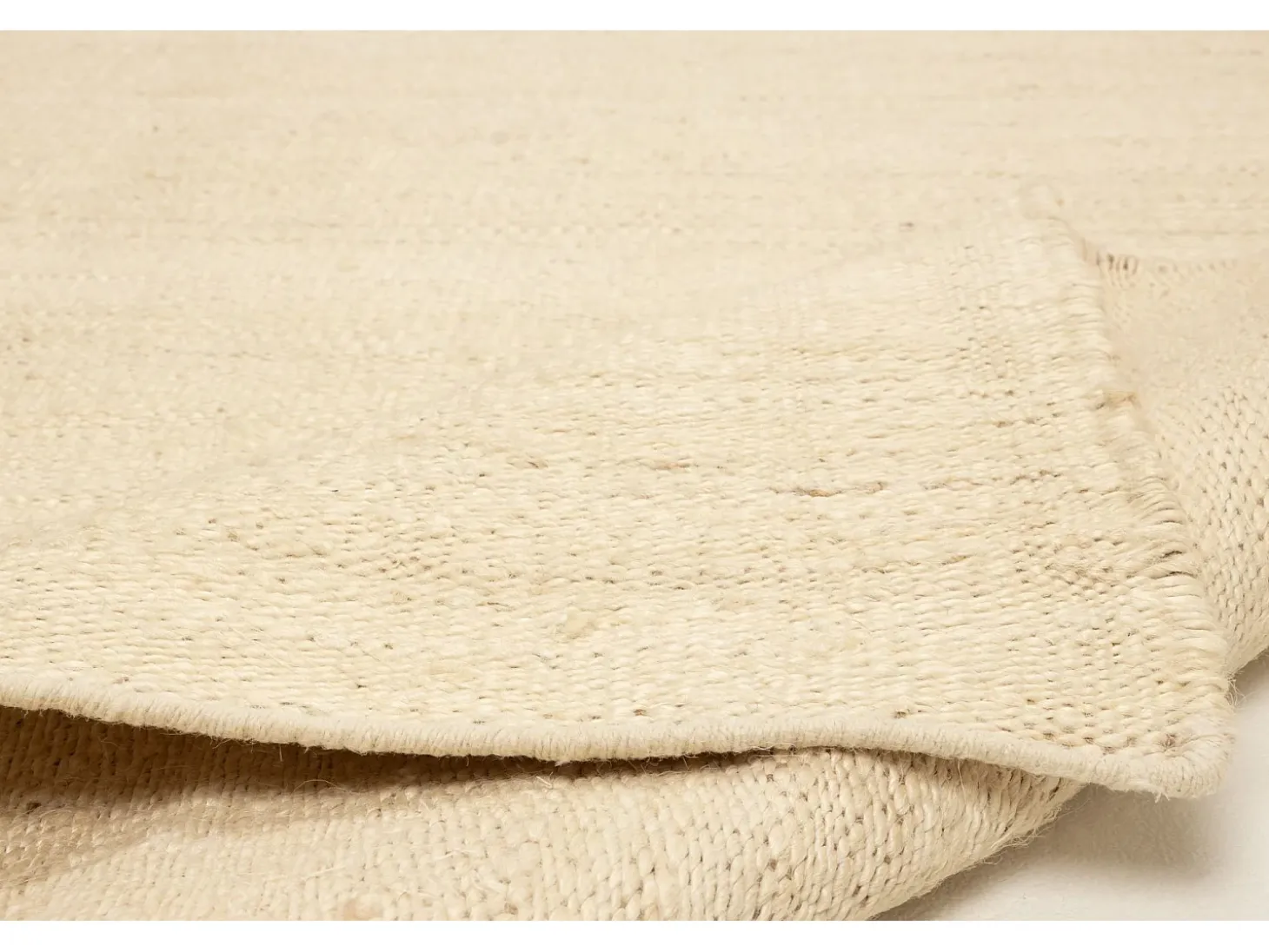 Alfombra de yute hecha a mano 70x140 cm Crema Forest
