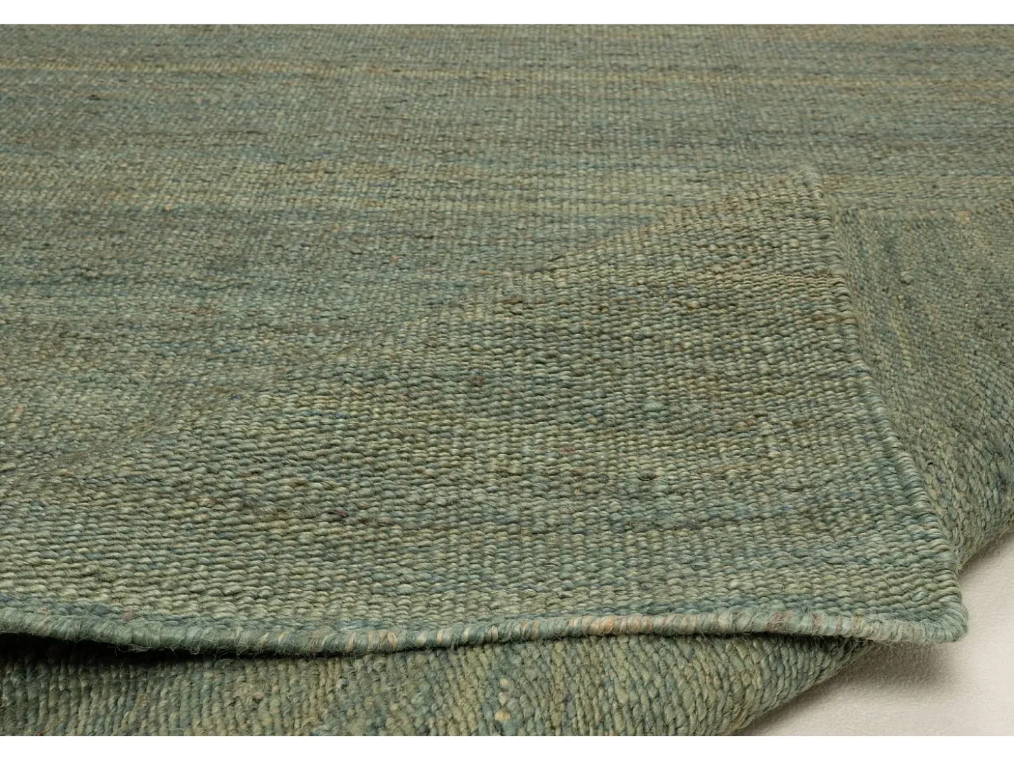 Alfombra de yute hecha a mano 170x240 cm Turquesa Forest
