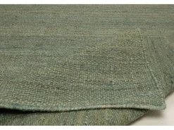Alfombra de yute hecha a mano 130x190 cm Turquesa Forest