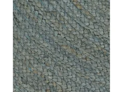 Alfombra de yute tejida a mano 90 cm verde oliva
