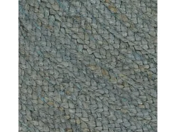 Alfombra de yute tejida a mano redonda verde oliva 180 cm