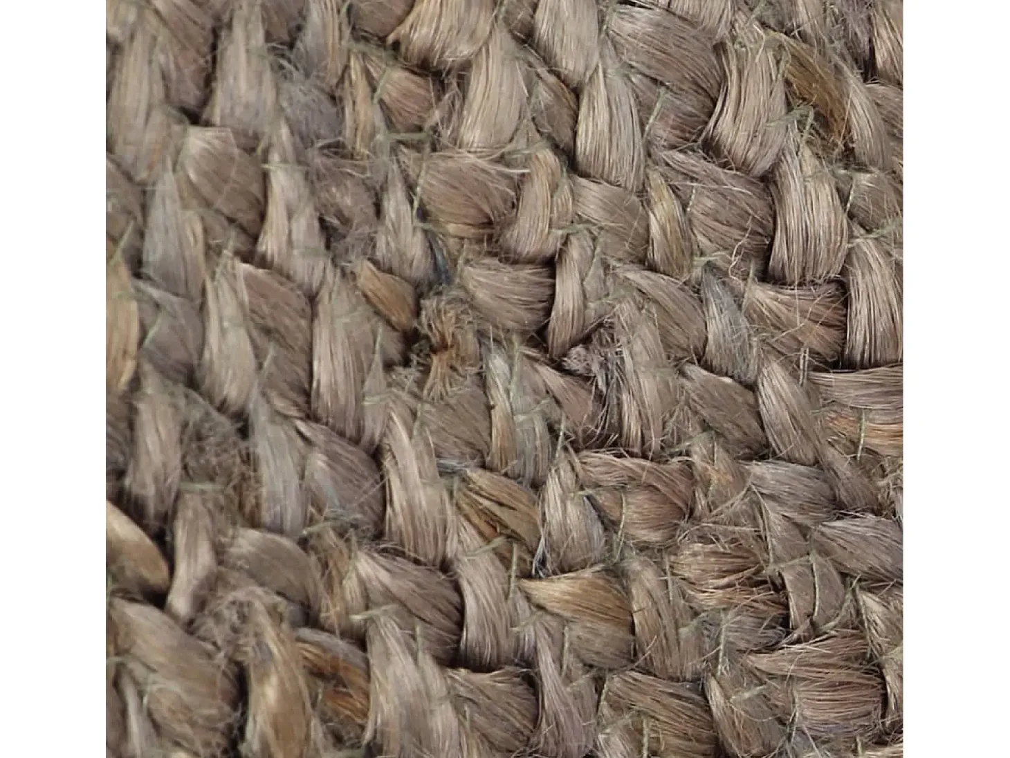 Alfombra de yute tejida a mano redonda 120 cm gris