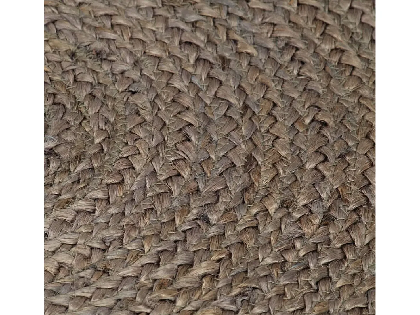 Alfombra de yute tejida a mano redonda 120 cm gris