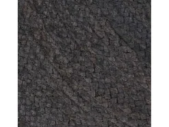 Alfombra de yute tejida a mano redonda gris oscuro 240 cm