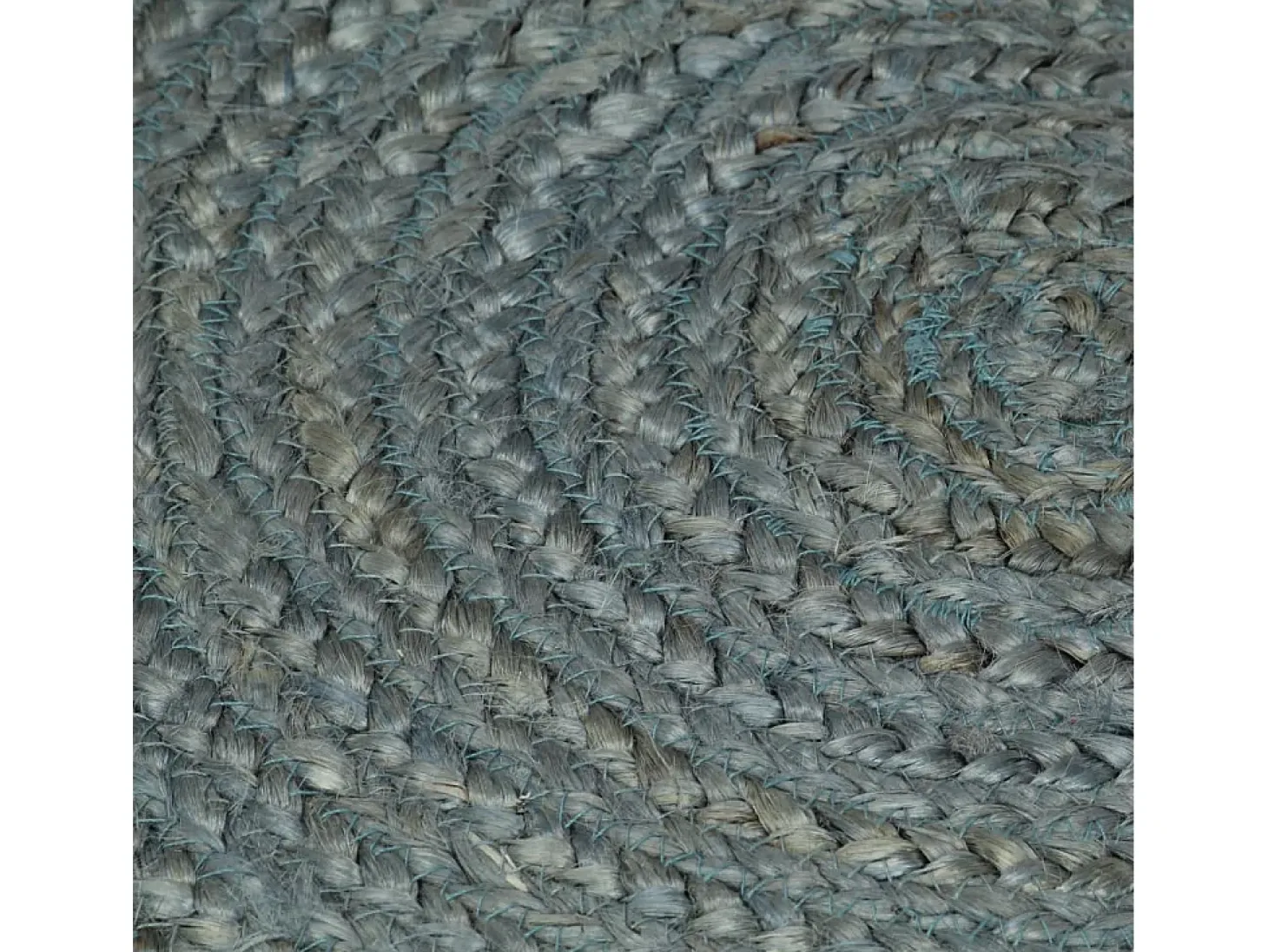 Alfombra de yute tejida a mano 120 cm verde oliva