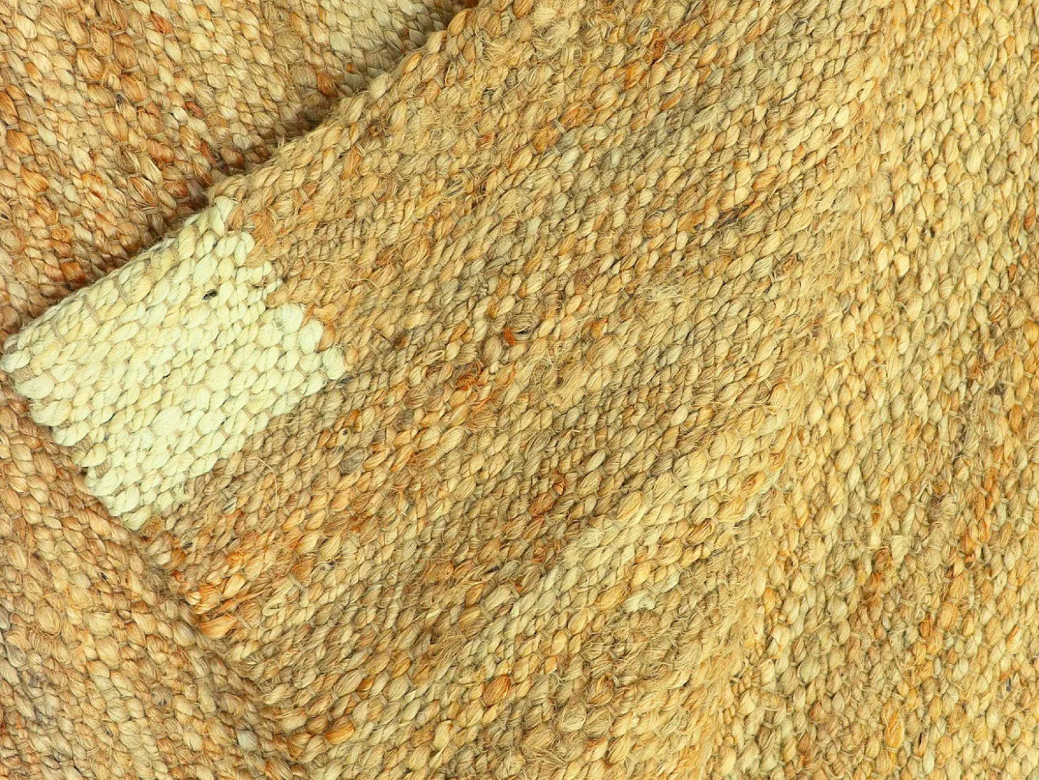 Alfombra de yute y algodón tejida a mano - 160 x 230 cm - Natural - ARAYA