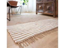 Alfombra de yute y algodón Lali para un toque natural en tu decoración