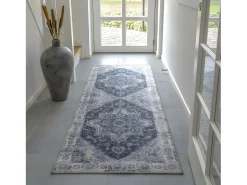 Alfombra del corredor azul 80 x 200 cm