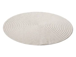 Alfombra diseño moderno Boho - Crema - 160 cm Redondo - SANTO PLUS
