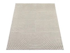 Alfombra diseño moderno Boho - Beige - 160 x 220 cm - SANTO PLUS