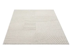 Alfombra diseño moderno Boho - Crema - 160 x 220 cm - SANTO PLUS