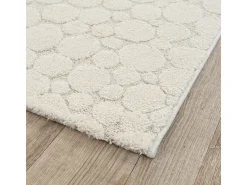 Alfombra Elisa Design Piedras, Crema, 80 x 150 cm