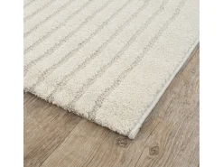 Alfombra Elisa Diseño Geométrico, Crema, 160 x 220 cm
