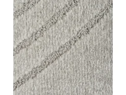 Alfombra Elisa Diseño Geométrico, Gris, 120 cm, Redondo