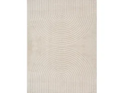 Alfombra Elisa Diseño Geométrico, Beige, 240 x 340 cm