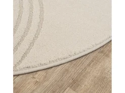 Alfombra Elisa Diseño Geométrico, Beige, 120 x 160 cm