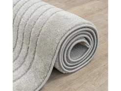 Alfombra Elisa Diseño Geométrico, Gris, 120 x 160 cm