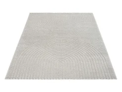 Alfombra Elisa Diseño Geométrico, Gris, 160 x 220 cm