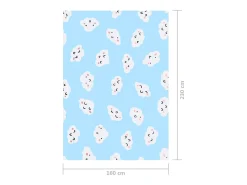 Alfombra estampada tela multicolor 160x230 cm