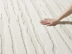 Alfombra Everest diseño moderno - Crema - 80 x 150 cm