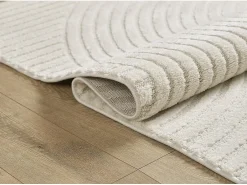 Alfombra Everest Modern 3D alto-bajo - Crema - 160 x 230 cm