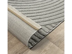 Alfombra Everest Modern 3D alto-bajo - Gris - 80 x 150 cm