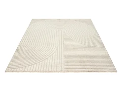 Alfombra Everest Modern 3D alto-bajo - Beige - 80 x 300 cm