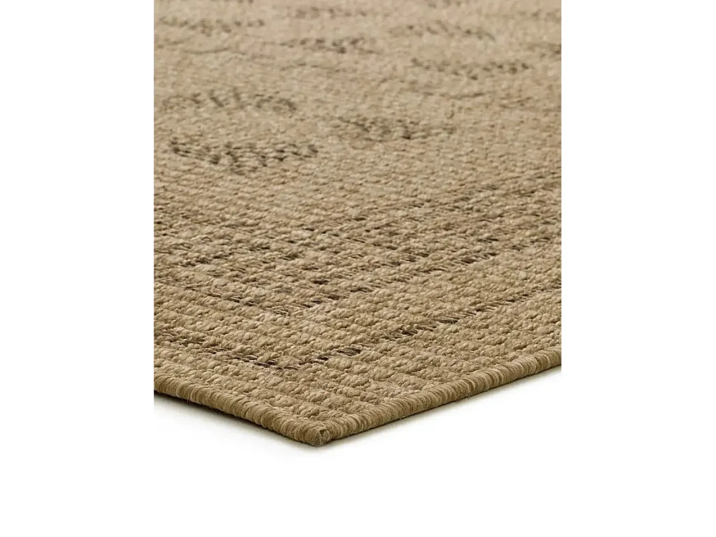 Alfombra exterior - clásico efecto yute - natural - 80 x 150 cm - ACRA